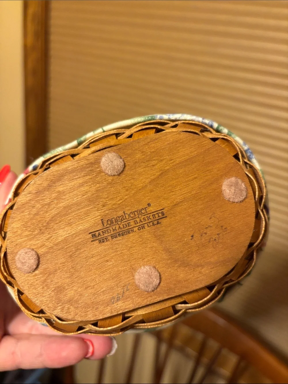 Longaberger Raspberry Basket Set